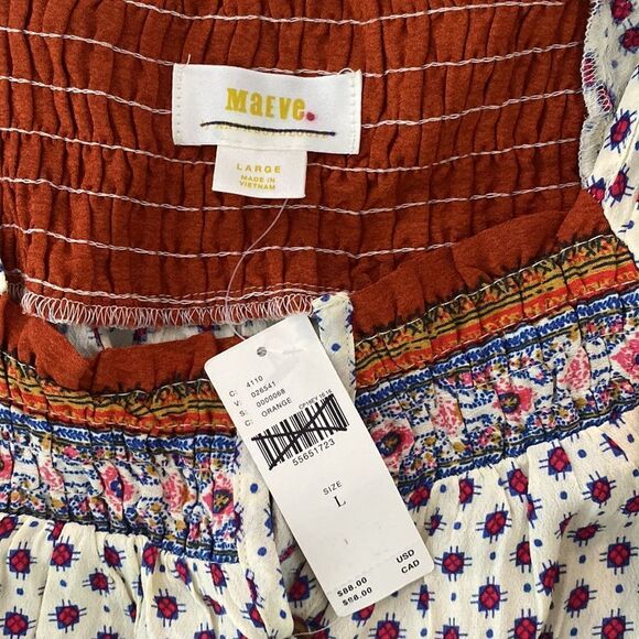 NWT Anthropologie Maeve Short Sleeve Top Size L - Picture 12 of 12